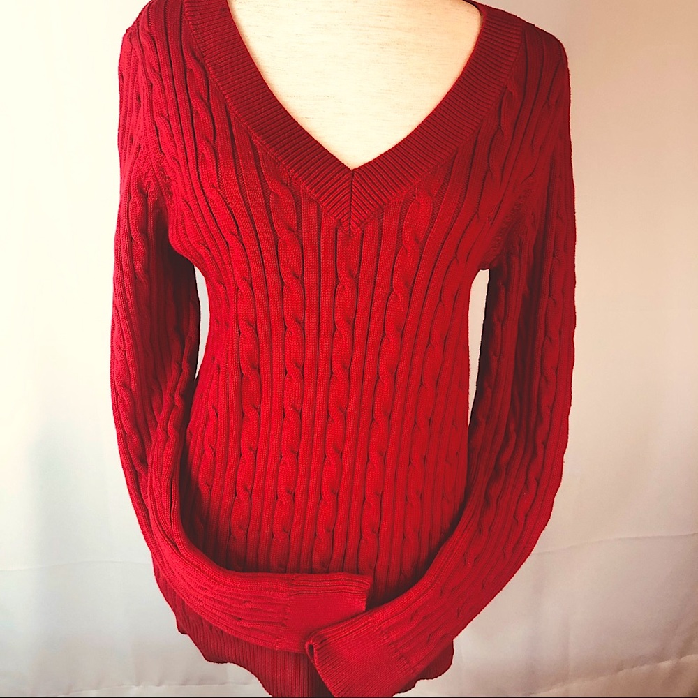 Chaps Classics extra large cable sweater - Picture 2 of 5
